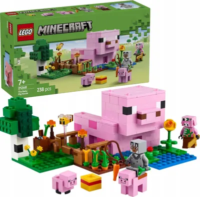 Obrázek produktu pro LEGO Minecraft Domeček Prasátka, Sada na stavění, 7 rok/roky, Plast, 238 kusů, 405 g