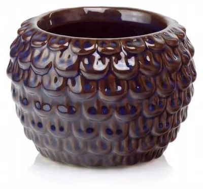 Produktbild von Polnix Vintage Übertopt Schuppenoptik Keramik 17x13 cm
