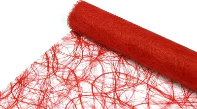 Obrázok produktu pre JULANO Sizoweb Original stuha na stôl na dekoráciu (šírka 20 cm, dĺžka 1 m, farba: ohnivo červená)