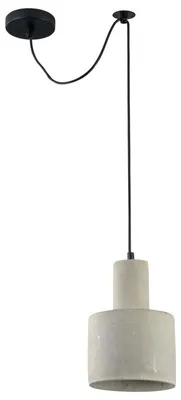 Produktbild von Casa Padrino Moderne Hängeleuchte aus Beton in Grau - Ø 16 x H. 22,5 cm - Pendelleuchte mit Metallakzenten