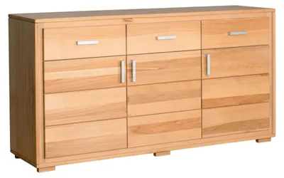 Sideboard Anrichte Genf 3-türig Kernbuche Massivholz geölt