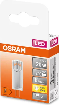 Immagine prodotto di Osram STAR Lampadina LED Bianco caldo 2700 K 1,8 W G4 F