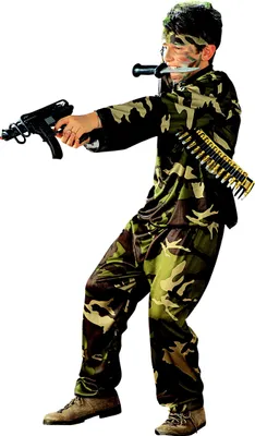 Produktbild von Kämpfer Kinderkostüm Soldat camouflage
