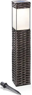 Produktbild von Solar Außenleuchte Kunststoff braun - gleichmäßige Lichtverteilung - Garten- und Straßenbeleuchtung - IP34 - 102073