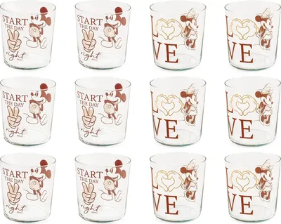 Produktbild von H&H Set mit 12 Gläsern Mickey Minnie der Blogger cl35