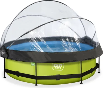 Produktbild von EXIT Lime Pool ø300x76cm mit Filterpumpe und Abdeckung - grün