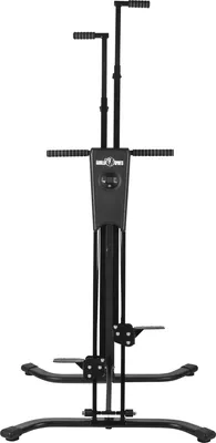 Produktbild von GORILLA SPORTS® Vertikale Klettermaschine - Verstellbar, Faltbare, Max. 200 kg, Anti-rutsch, Schwarz - Vertical Climber, Stepper, Kletterbewegungen, für Cardio, Fitness, Ganzkörpertraining, Home Gym