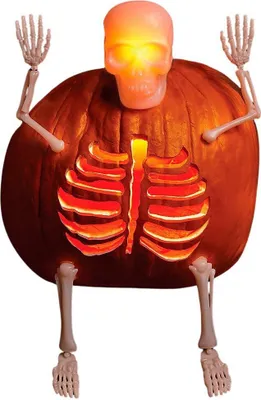 Produktbild von Leuchtskelett für Halloween-Kürbis