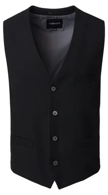 Produktbild von VENTI Herren Anzugweste FORMAL V-Neck Polyestermix Schwarz 54