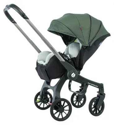 Imagen del producto de Cochecito para bebé, configuración 4 en 1, estructura ligera, modelo hG308GRÜN