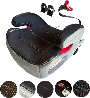 Produktbild von Kindersitz mit ISOFIX und Gurtfuhrung mitwachsend 15-36 kg Körpergröße von 125–150 cm Gruppe 2/3 Bezug abnehmbar Farbe:Hellgrau/Dunkelgrau