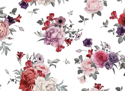 Produktbild von A.S. Création Fototapete Designwalls Rosentapete rosa rot weiß Vlies glatt