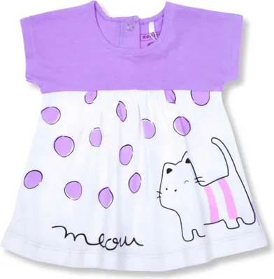 Immagine prodotto di Abito da bambina – Taglia 80 – Viola – 100% cotone – Comodo ed elegante
