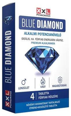 Productafbeelding van Blue Diamond van XXL Powering - voedingssupplement in tabletvorm (4 stuks)