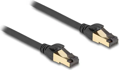 Produktbild von Delock - Patch-Kabel - RJ-45 (M) zu RJ-45 (M) - 50 cm - S/FTP - Schwarz