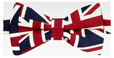 Produktbild von Vorgebundene Fliege für Jungen, Union Jack, Rot, Weiß und Blau, Einheitsgröße