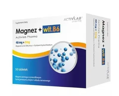 Image de Magnésium + Vitamine B6 soutien des muscles et du système nerveux Activlab Pharma