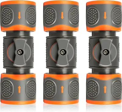 Productafbeelding van Tuinslang met snelsluitkoppeling, 3 slangkoppelingen, regelventiel, 1 set, voor tuinirrigatie