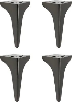 Obrázek produktu pro Sada svařovaných nohou k nábytku – podnože ke stolům – robustní design – 19,5 cm – šedá
