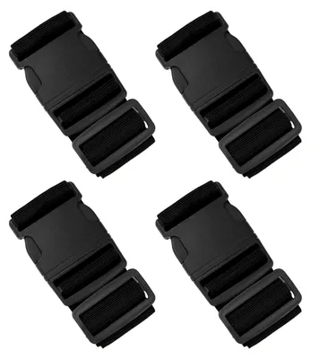 Produktbild von Gepäckgurte, 4er-Pack, verstellbar, für sicheres Reisen, geeignet für die meisten Taschen und Koffer, 1800 mm x 50 mm