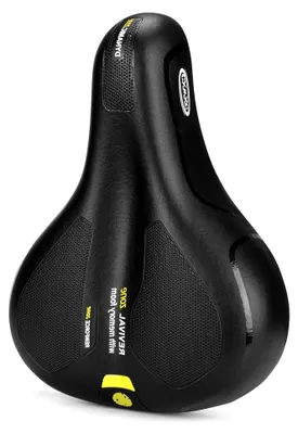 Produktbild von Fahrradsattel, Ergonomisch mit Memory Foam, Wasserdicht und Stoßdämpfend, 26 x 18,5 cm, MTB Fahrradsitz für Damen und Herren