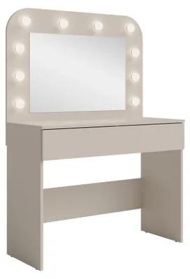 Immagine prodotto di raumhirsch: Tavolino da trucco, colore beige cashmere, dimensioni 101/143/43