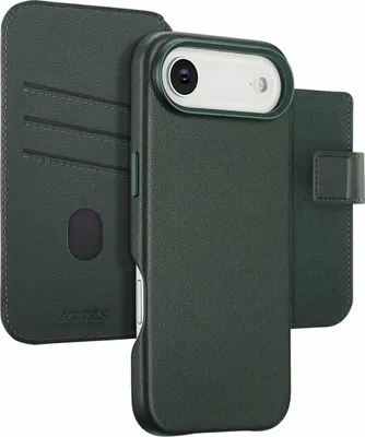 Productafbeelding van Accezz Leather Bookcase 2-in-1 met MagSafe voor de Apple iPhone Air - Cedar Green