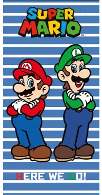Zdjęcie produktu dla Ręcznik dziecięcy Super Mario i Luigi