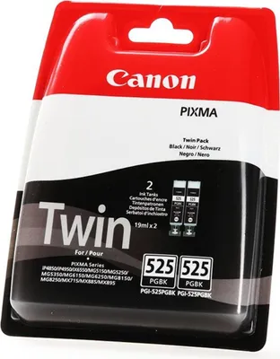 Zdjęcie produktu dla Canon 4529B010, Czarny, Tusz na bazie pigmentu, 2 szt., 682 stron(y), Multipak