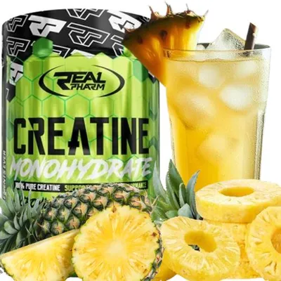Immagine prodotto di Creatina monoidrato in polvere REAL PHARM CREATINA 500 g ANANAS