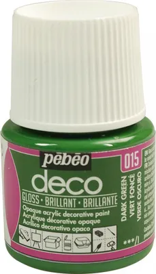 Obrázok produktu pre Akrylová farba Pebeo Deco Glossy, 45 ml, 015 Tmavozelená