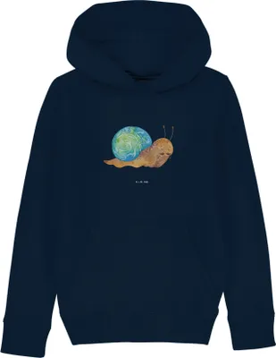 Produktbild von Mr. & Mrs. Panda Kinderpullover Schnecke Sir 5-6 Jahre (110/116) - French Navy - Geschenk, Lebensmut, Hoodie, Lustige Sprüche, Lebenszeit, Hoody, Kinderbekleidung