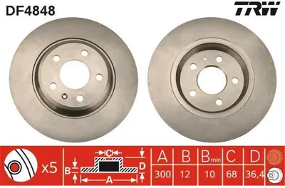 Zdjęcie produktu dla Tarcza Hamulcowa Vw Tył A5 07-