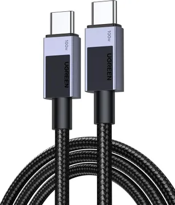Zdjęcie produktu dla Kabel Usb-C Do Usb-C Ugreen L512, 100W, 5A, 2M (Czarny)