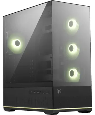 Produktbild von MSI MAG PANO 110R PZ, Midi Tower, PC, Schwarz, ATX, micro ATX, Mini-ATX, Gehärtetes Glas, Gaming