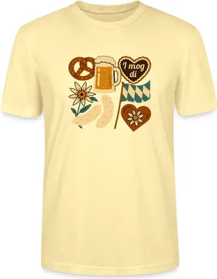 Produktbild von Spreadshirt Bayern Volksfest  Trachtenshirt Uni Bio T-Shirt, L, Creme