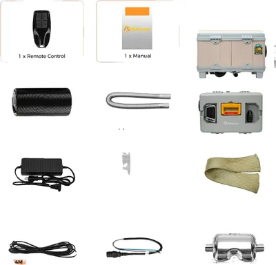 Obrázek produktu pro Přenosné naftové topení, ovládání Bluetooth, kompaktní design, 8 kW