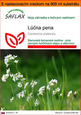 Obrázok produktu pre SAFLAX Garden in the bag - lúčna pena - Cardamine pratensis - 100 Semená - S pestovateľským substrátom v praktickom samostaviteľnom vrecku