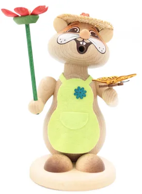 Zdjęcie produktu dla Kuhnert - Oryginalny chomik do palenia z Erzgebirge, figurka, człowiek 18cm - Blumenkind