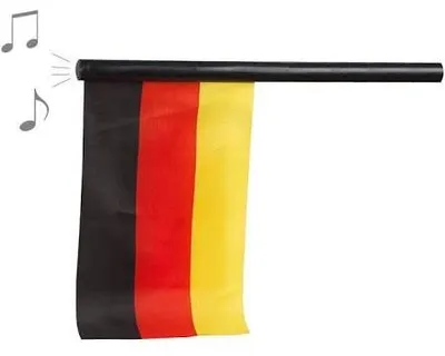 Produktbild von WM Fahne Deutschland mit der ein und ausschaltbaren Nationalhymne