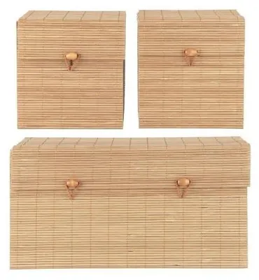 Obrázok produktu pre Sada 3 bambusových úložných boxov s vekom