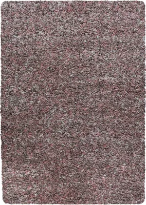Produktbild von Teppich Wohnzimmer Hochflor Rosa 120x170 Rechteck Meliertes Design