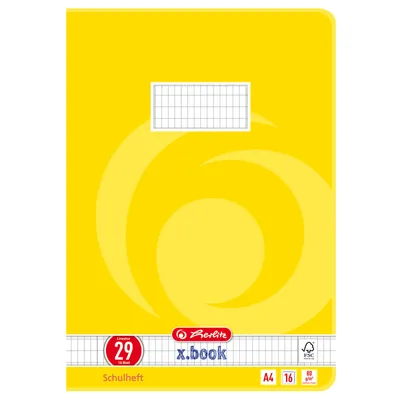 Produktbild von Herlitz 3322906 Schulheft (A4, rautiert, Lineatur 29) 16 Blatt, 10er Packung