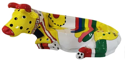 Produktbild von Designer Abstrakte Moderne Figur Kuh Deko Garten Skulpturen Dekoration Design