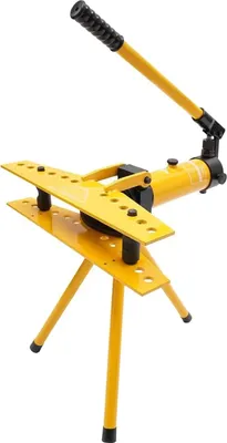 Produktbild von Hydraulischer Rohrbieger/Rohrbiegemaschine - Manuell 10 t - 90° Biegewinkel - 6 Matrizen/Dorne - Stahlrahmen - CE