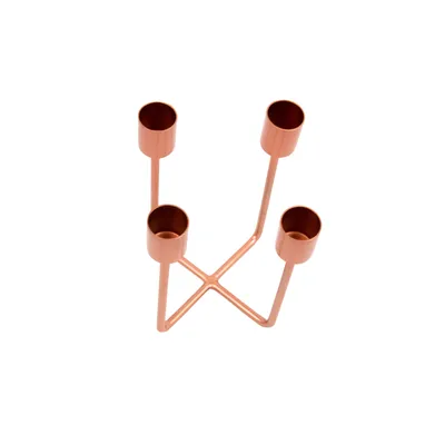 Produktbild von Kupfer Kerzenhalter 12,5x14,5cm für 4 Kerzen