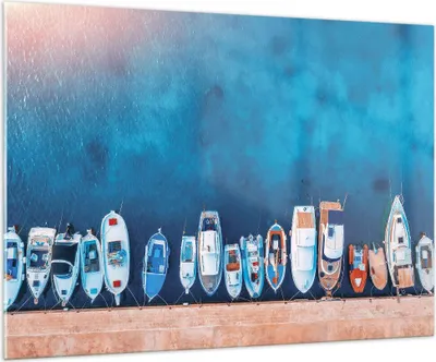 Produktbild von Bilder auf glas - Einteilig - Hafen Hafen £ódŸ - 100x70cm - Glasbilder - Wandbilder - Bilder - zum Aufhängen bereit - Wanddekoration aus Glas - Glas Bilder - Wandbild auf Glas - GAA100x70-5081