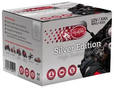 Produktbild von rundutec Starterbatterie 12V 10Ah 100A/EN für Auto Motorrad Batterie