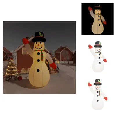 Imagen del producto de vidaXL Muñeco de nieve inflable con luces LED, 805 cm - Iluminación navideña