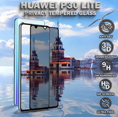 Obrázek produktu pro Ochranné sklo pro Huawei P30 Lite - tvrzené sklo 9H - Super kvalita 3D
